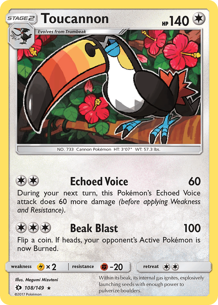 Toucannon Sun & Moon card