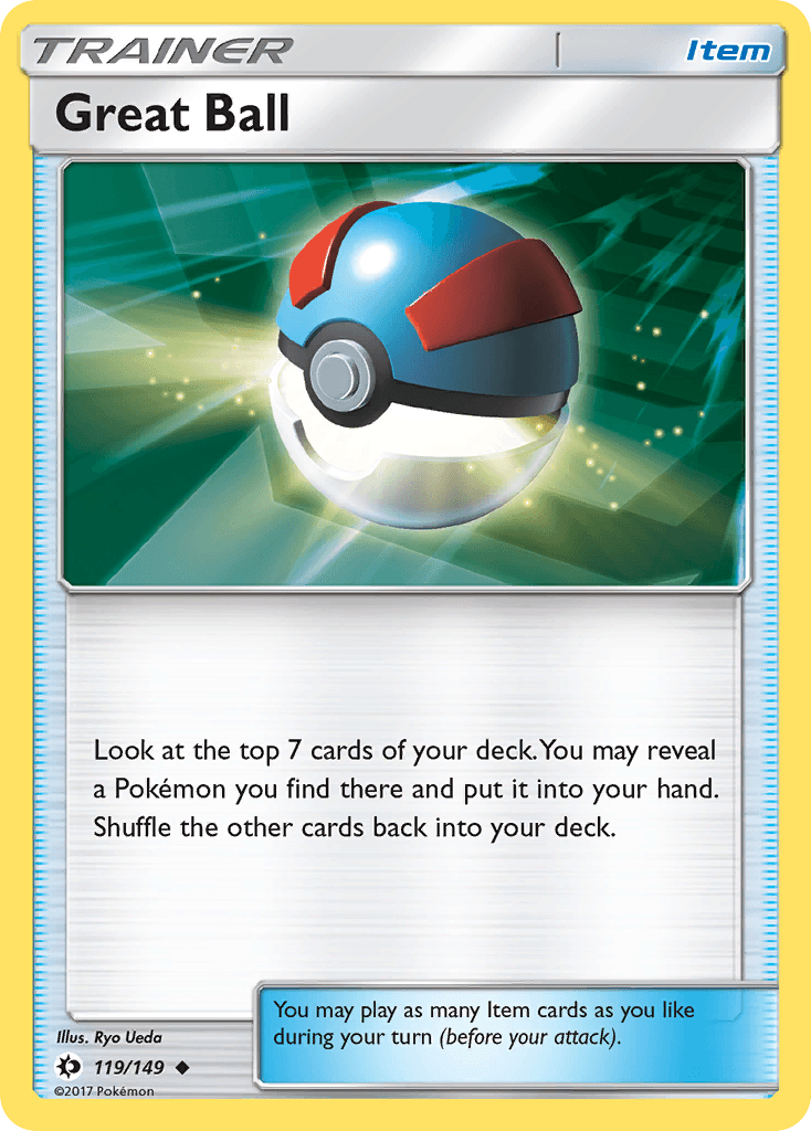 Great Ball Sun & Moon card