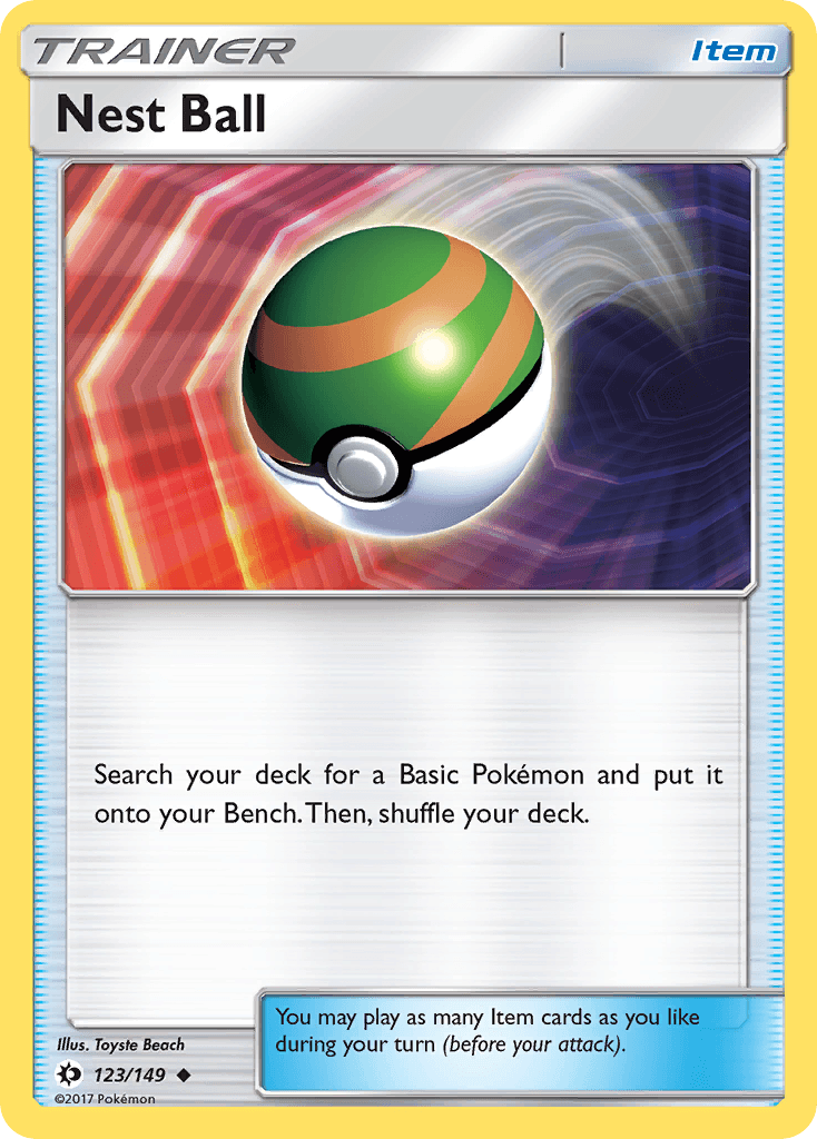 Nest Ball Sun & Moon card