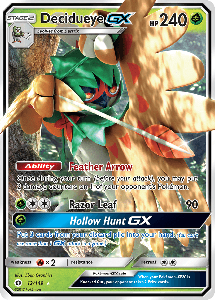 Decidueye-GX Sun & Moon card