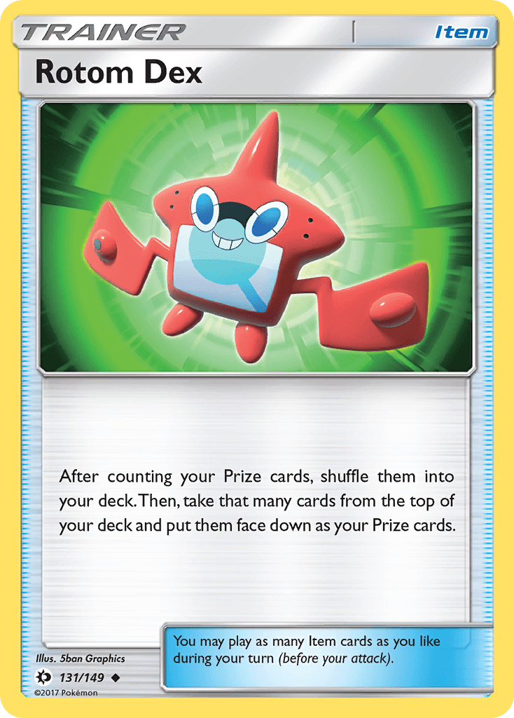 Rotom Dex Sun & Moon card