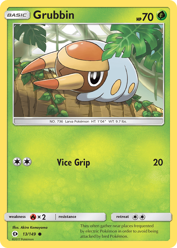 Grubbin Sun & Moon card