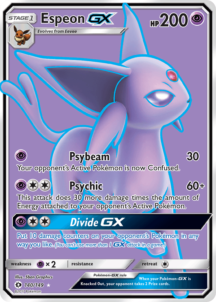 Espeon-GX Sun & Moon card