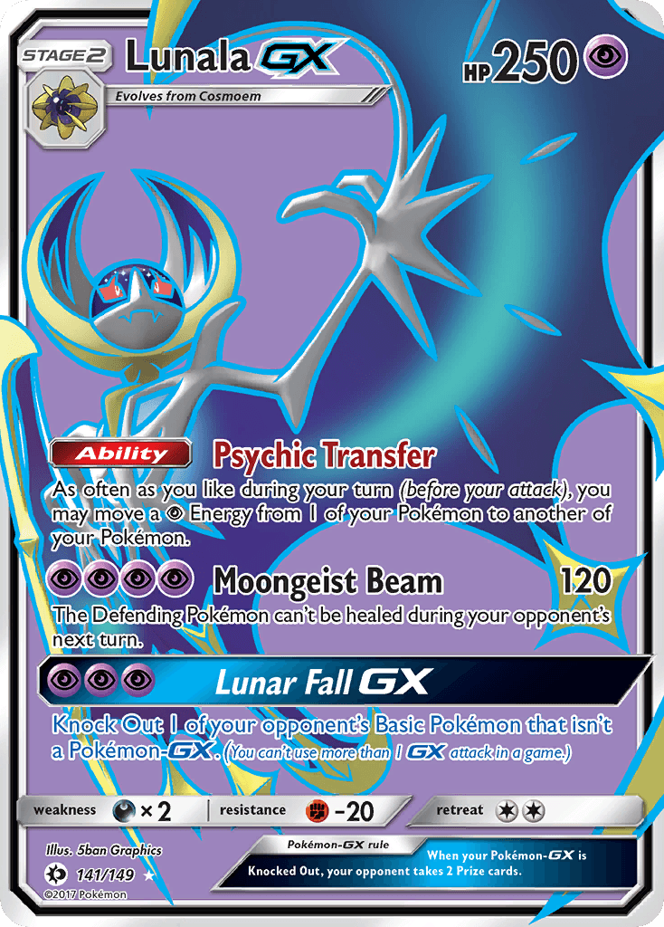 Lunala-GX Sun & Moon card