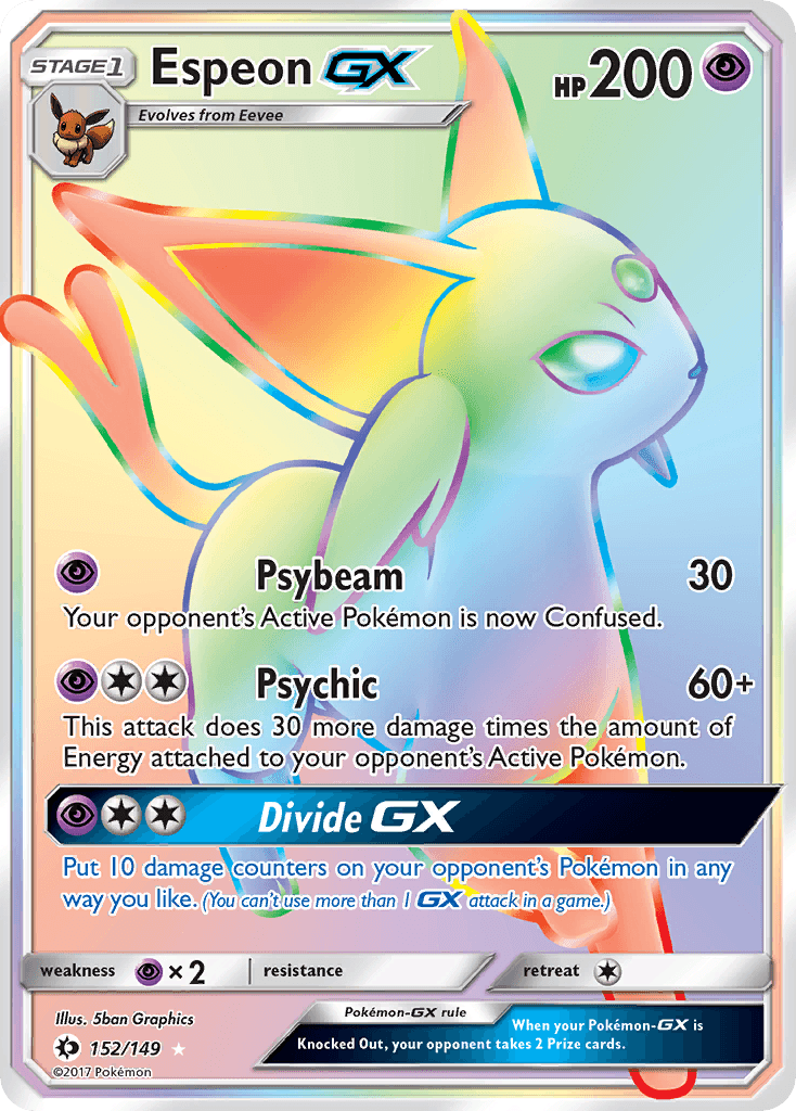 Espeon-GX Sun & Moon card