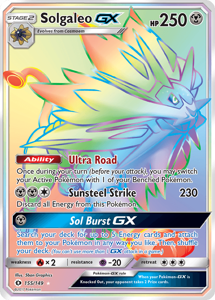 Solgaleo-GX Sun & Moon card