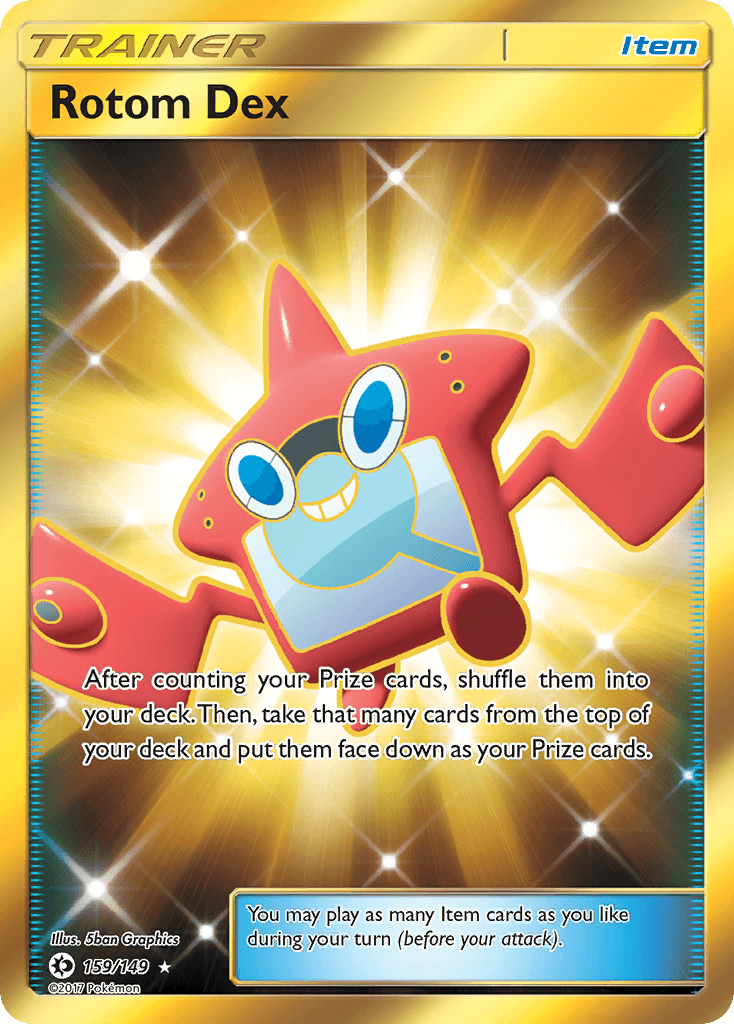 Rotom Dex Sun & Moon card
