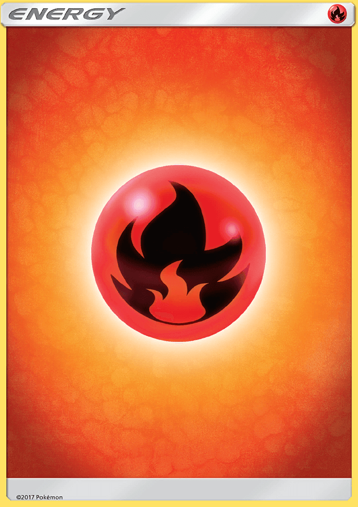 Fire Energy Sun & Moon card