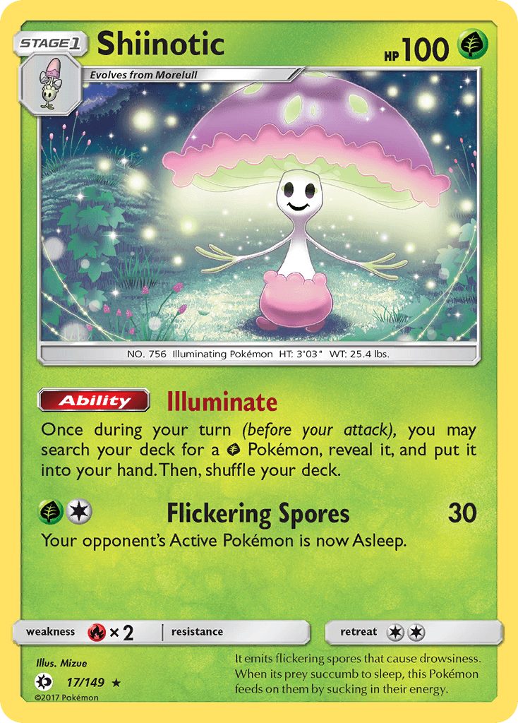 Shiinotic Sun & Moon card