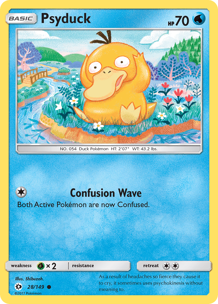 Psyduck Sun & Moon card