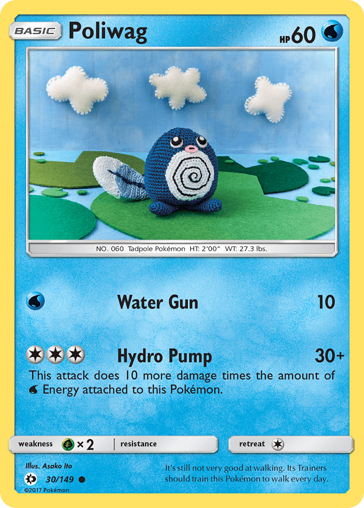 Poliwag Sun & Moon card