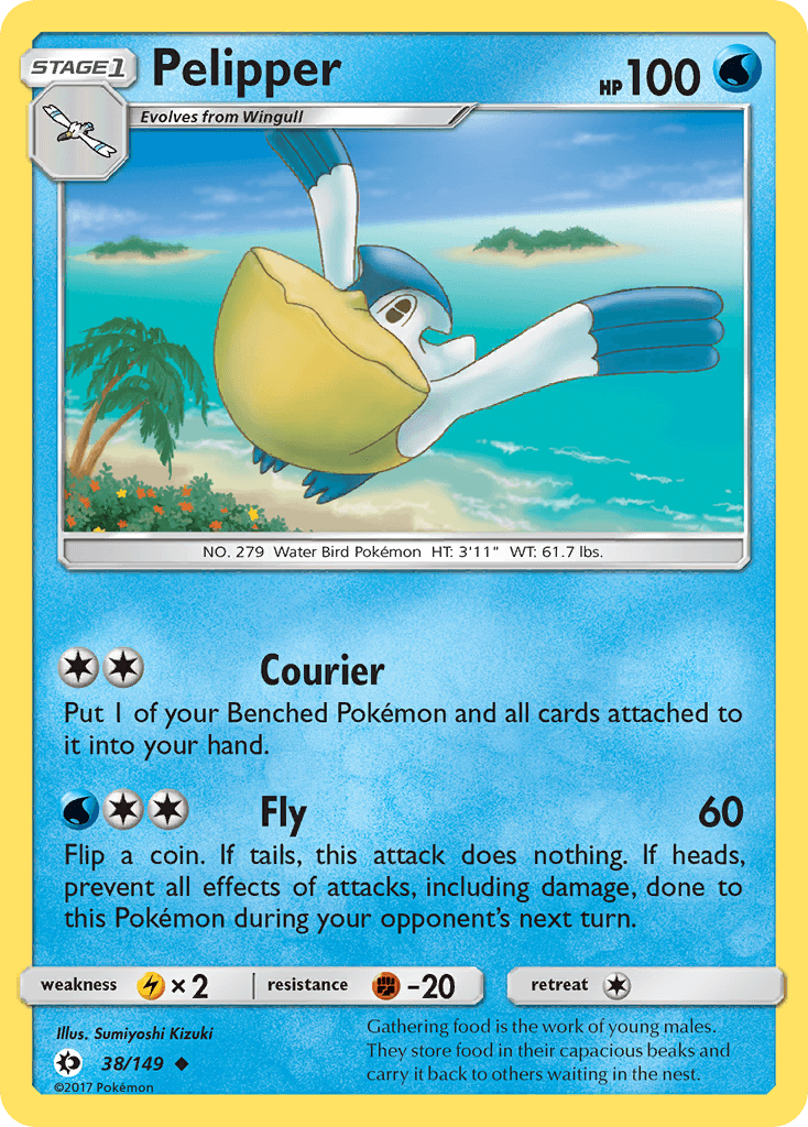 Pelipper Sun & Moon card