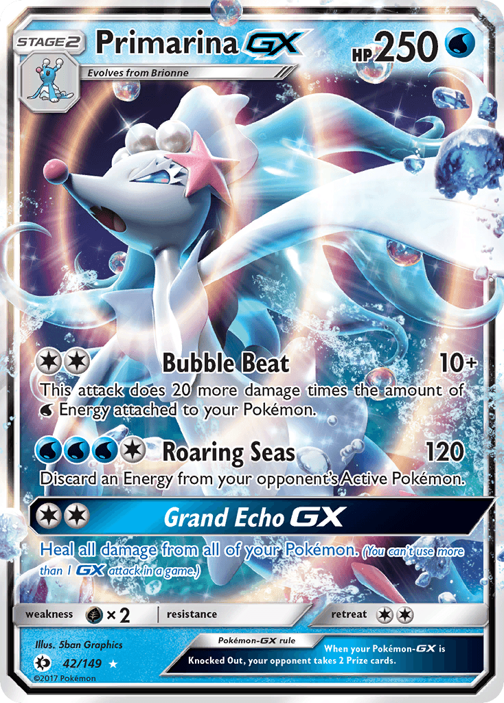 Primarina-GX Sun & Moon card