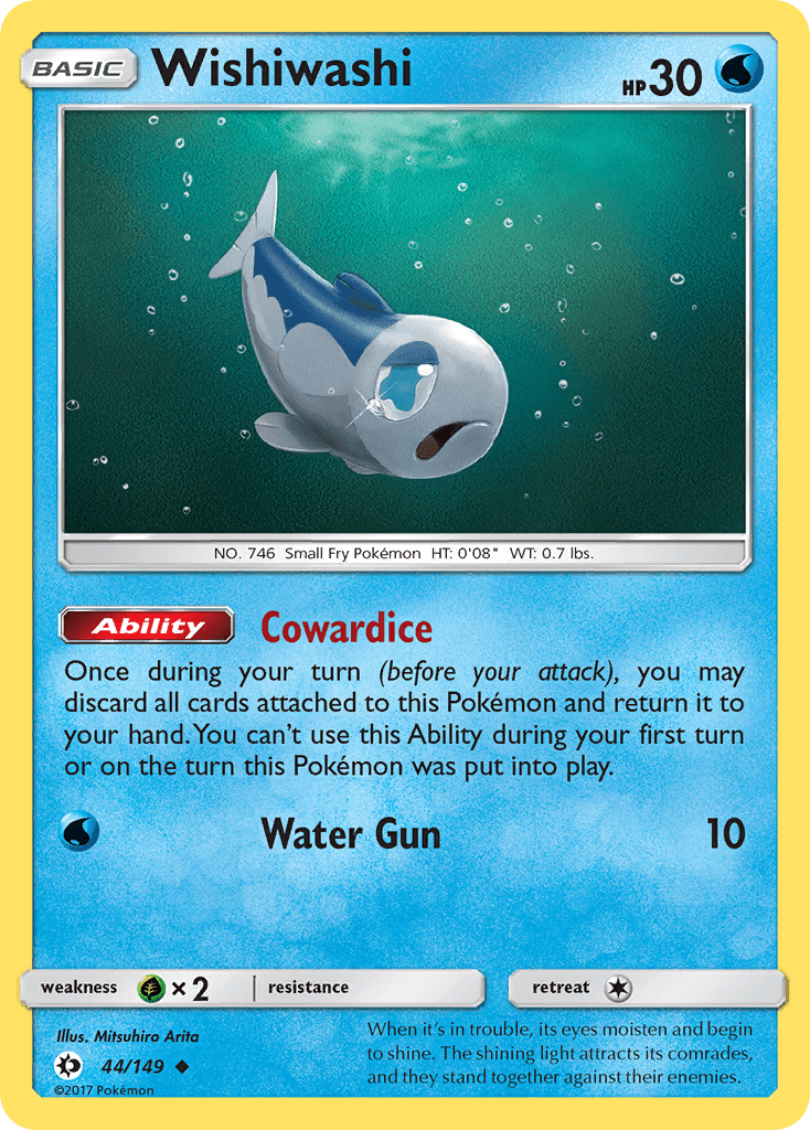 Wishiwashi Sun & Moon card