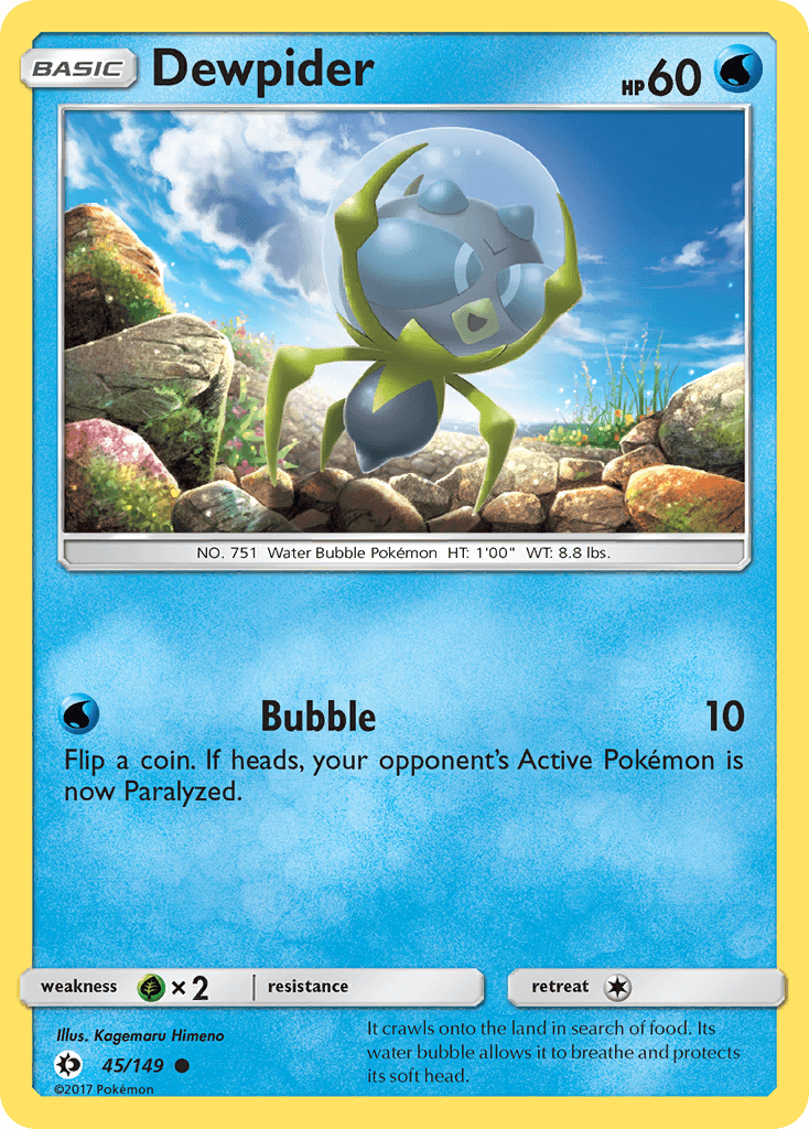 Dewpider Sun & Moon card