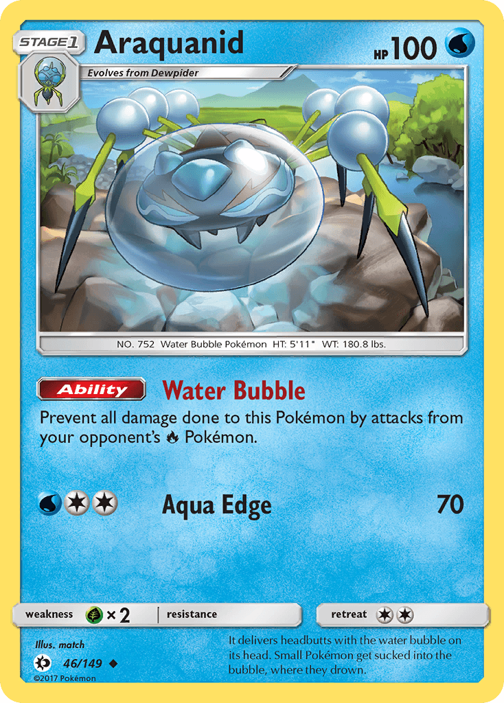 Araquanid Sun & Moon card