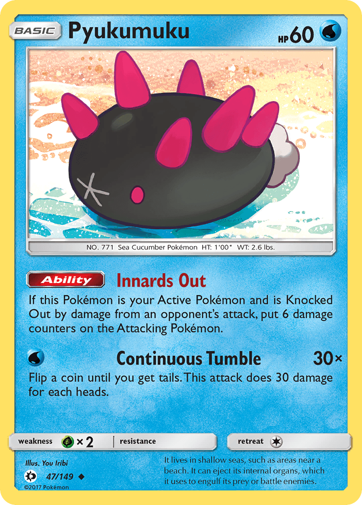Pyukumuku Sun & Moon card