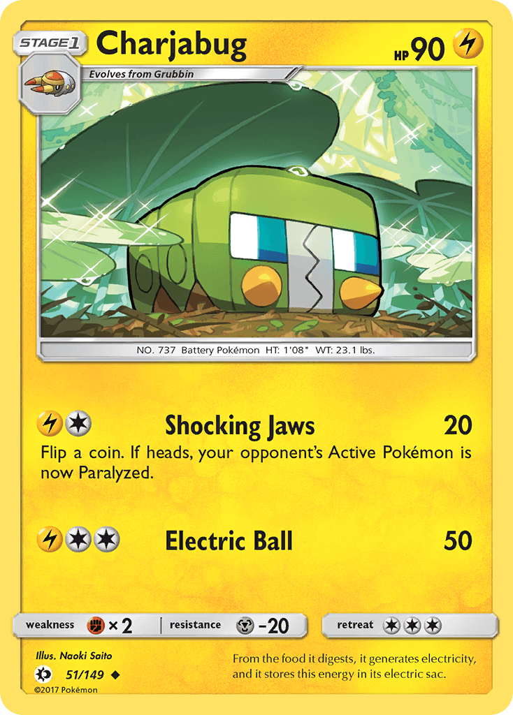 Charjabug Sun & Moon card