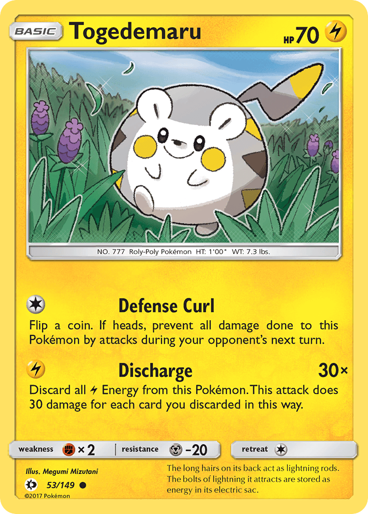 Togedemaru Sun & Moon card