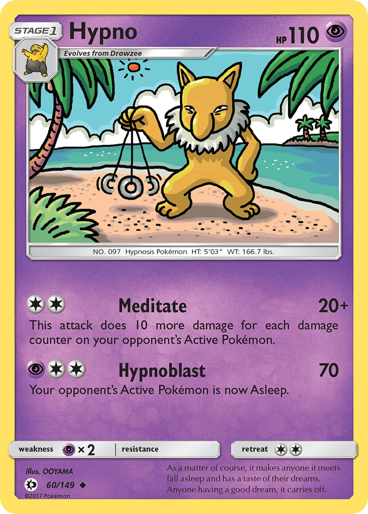 Hypno Sun & Moon card