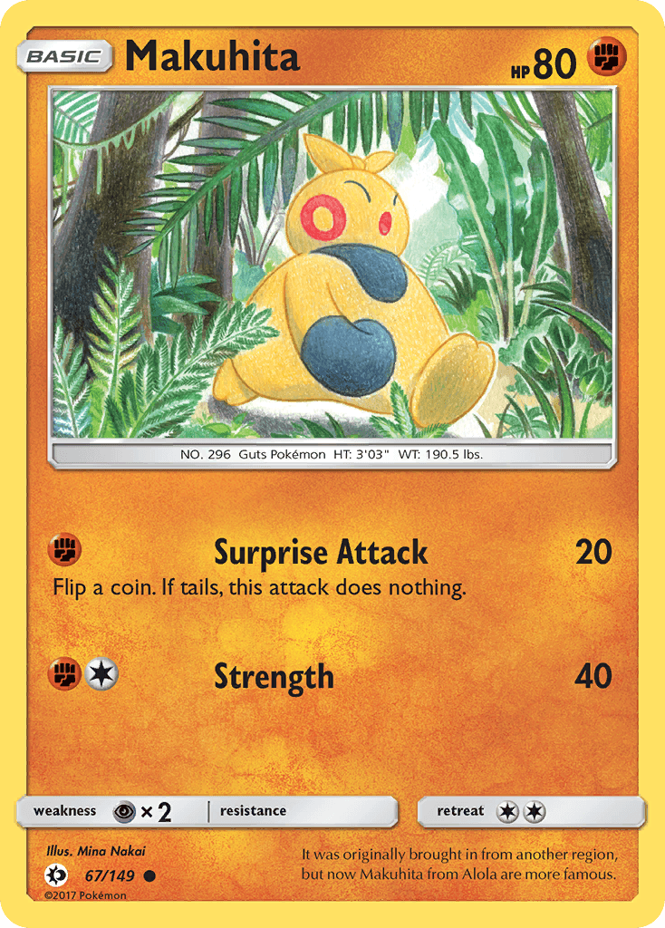 Makuhita Sun & Moon card