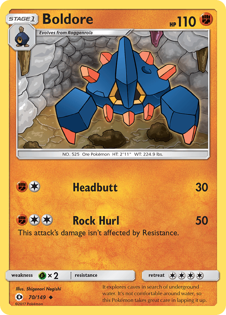 Boldore Sun & Moon card