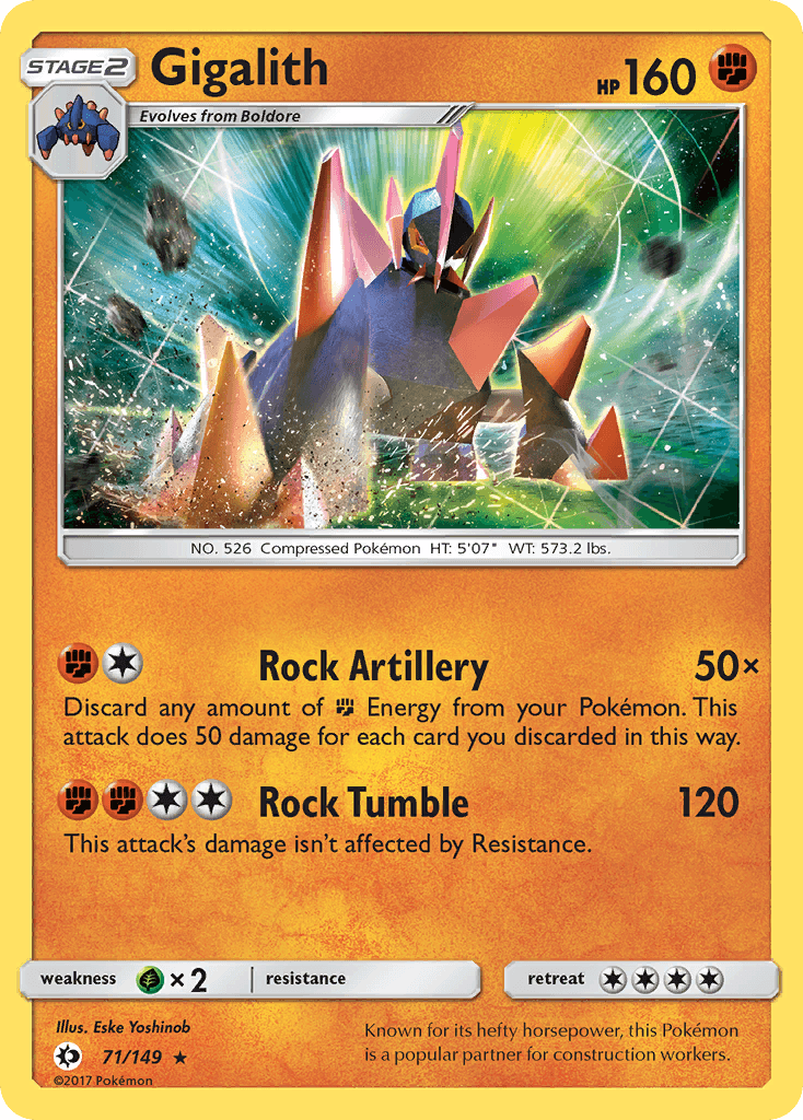 Gigalith Sun & Moon card