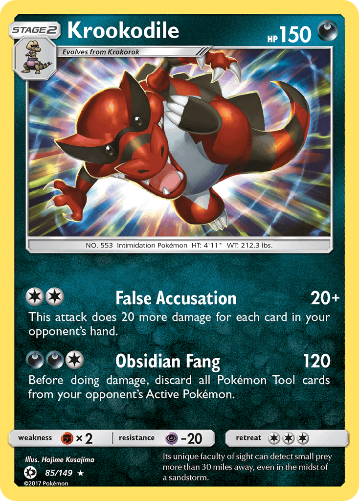Krookodile Sun & Moon card