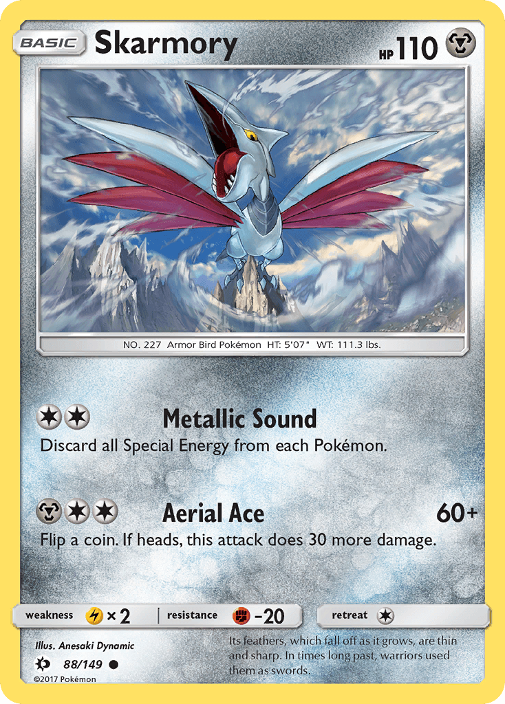 Skarmory Sun & Moon card