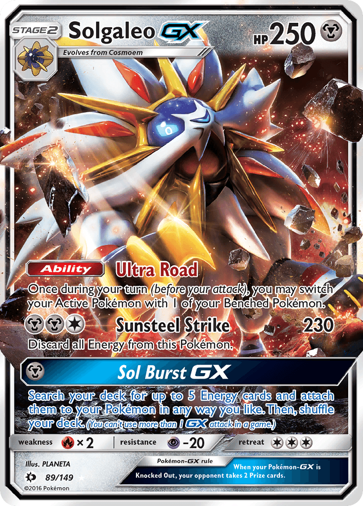 Solgaleo-GX Sun & Moon card