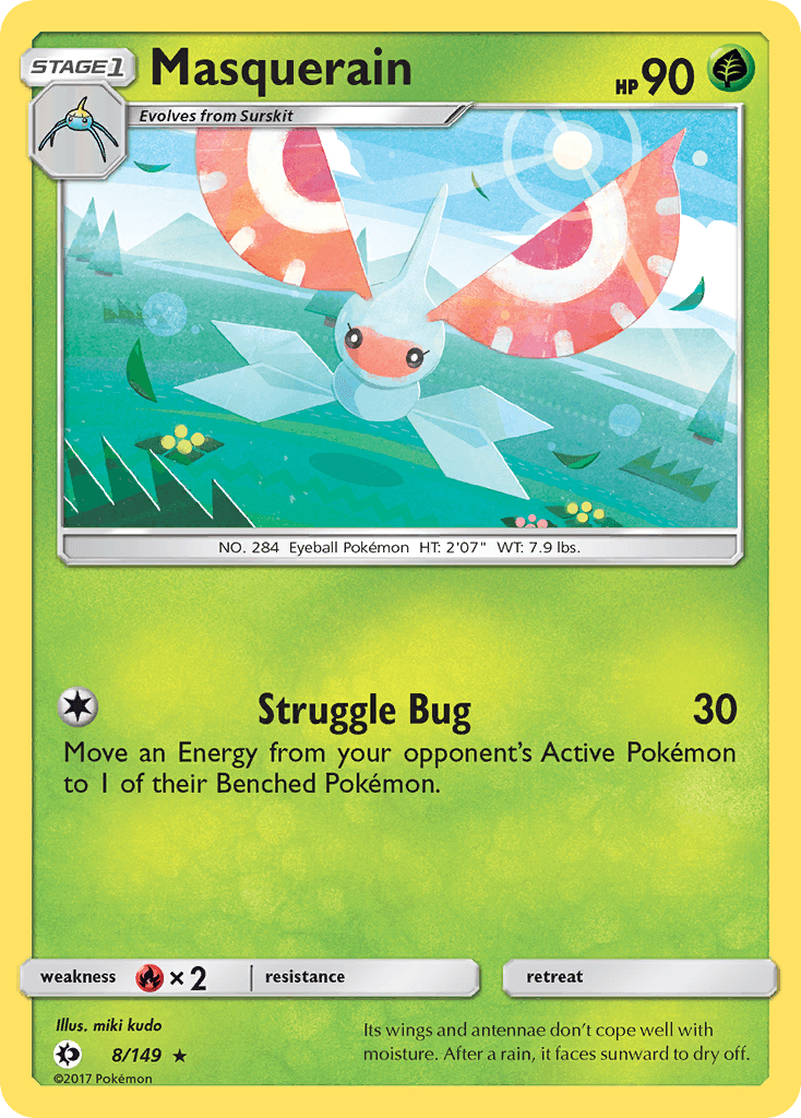 Masquerain Sun & Moon card