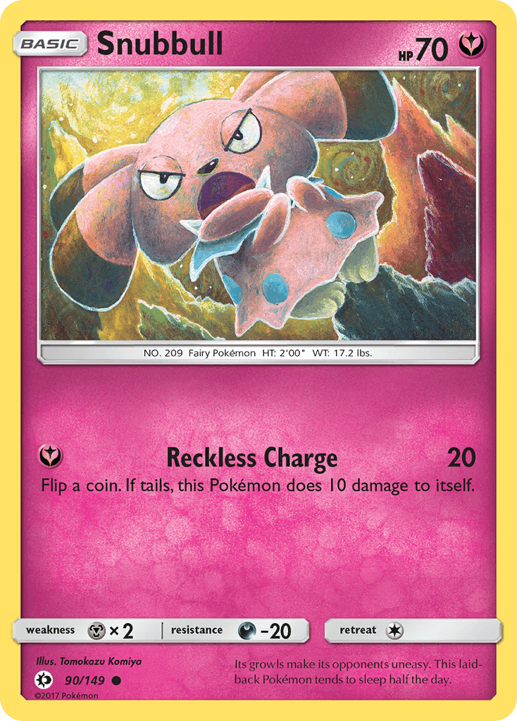 Snubbull Sun & Moon card