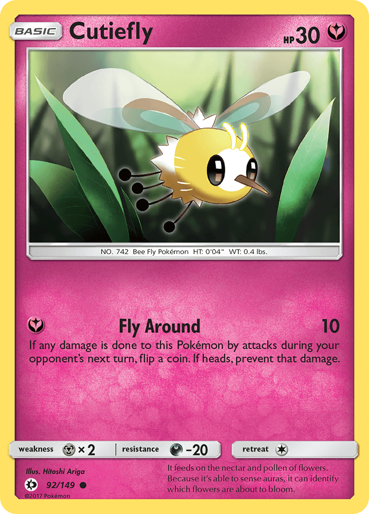 Cutiefly Sun & Moon card