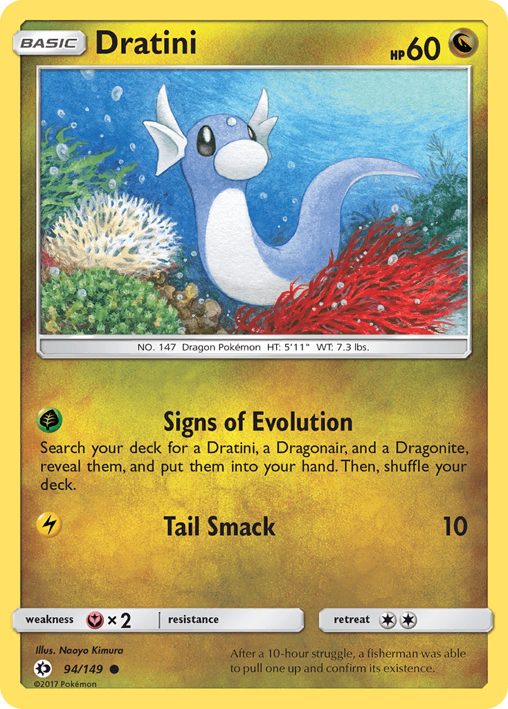 Dratini Sun & Moon card