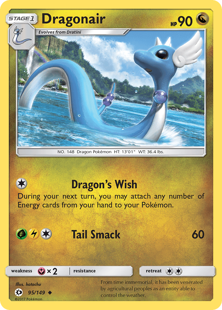 Dragonair Sun & Moon card