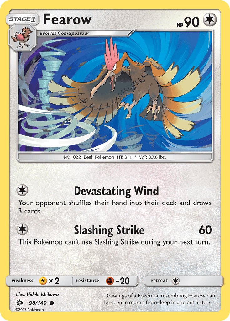 Fearow Sun & Moon card