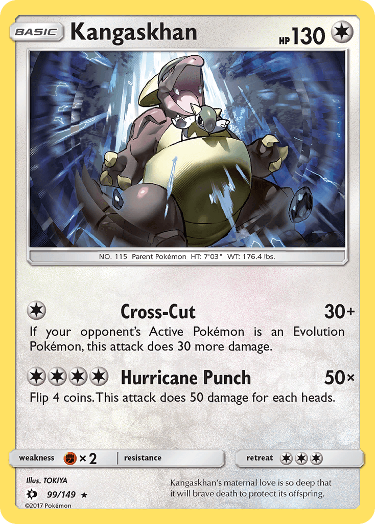 Kangaskhan Sun & Moon card