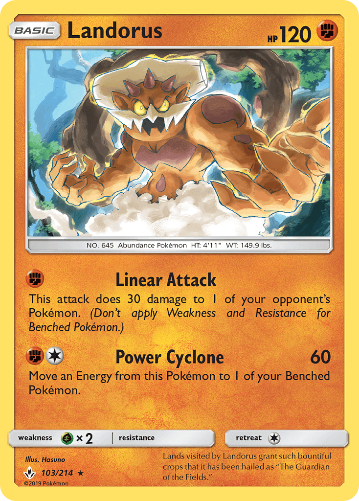 Landorus Unbroken Bonds card