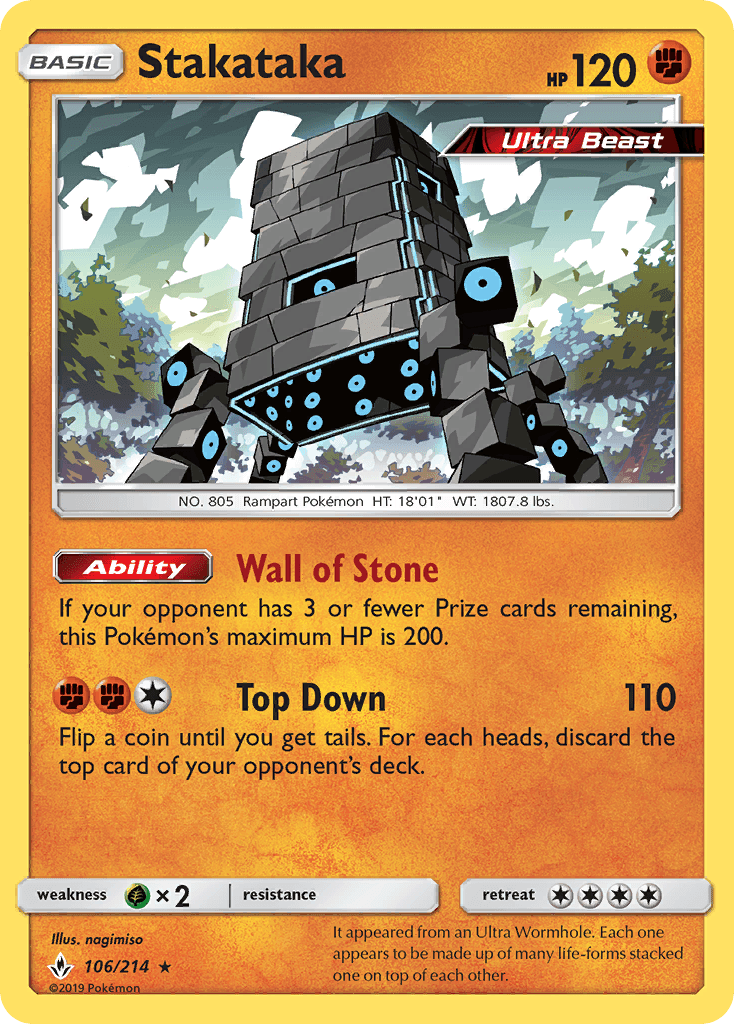 Stakataka Unbroken Bonds card