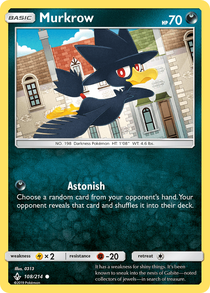Murkrow Unbroken Bonds card