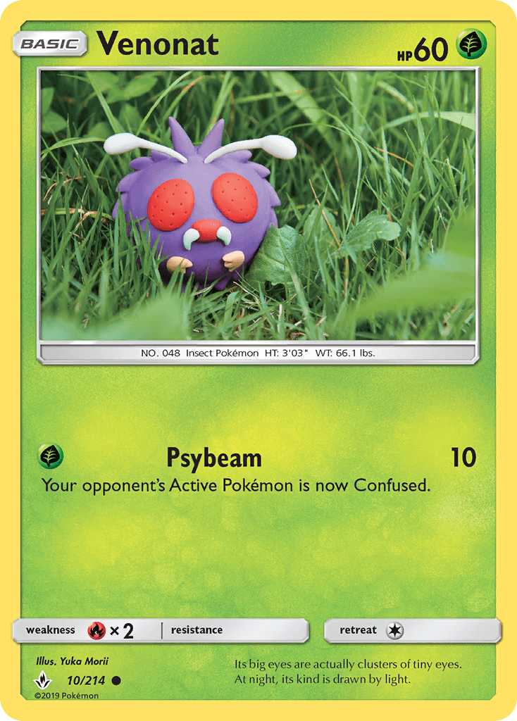 Venonat Unbroken Bonds card