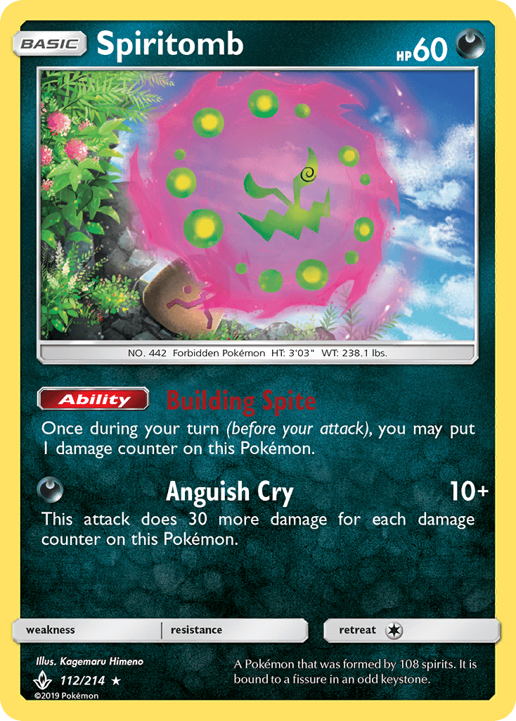 Spiritomb Unbroken Bonds card