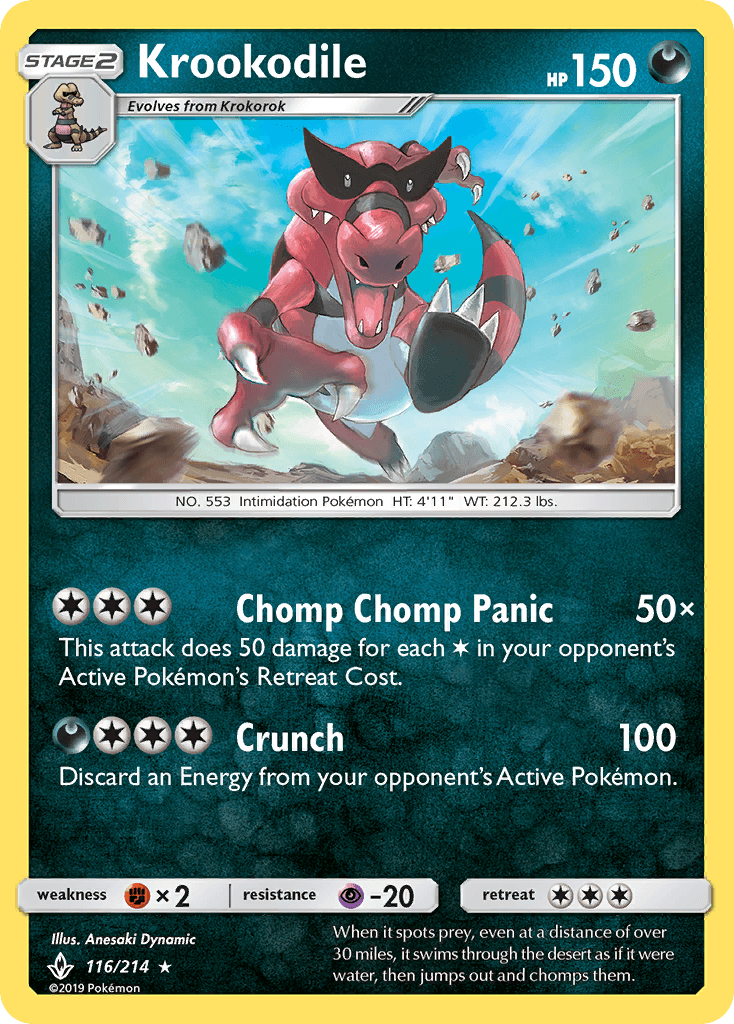 Krookodile Unbroken Bonds card
