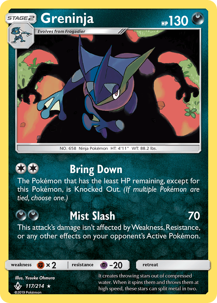 Greninja Unbroken Bonds card