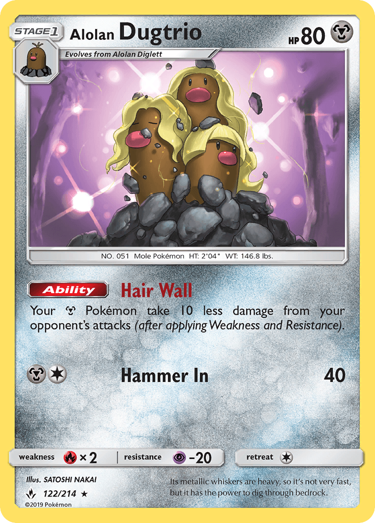 Alolan Dugtrio Unbroken Bonds card