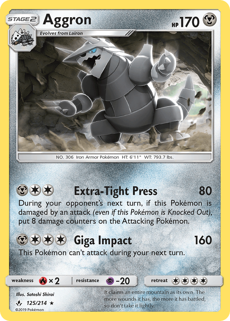 Aggron Unbroken Bonds card