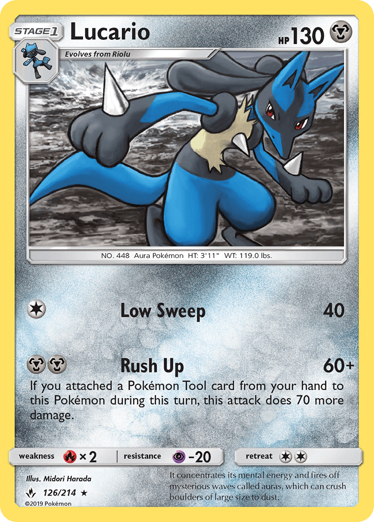 Lucario Unbroken Bonds card