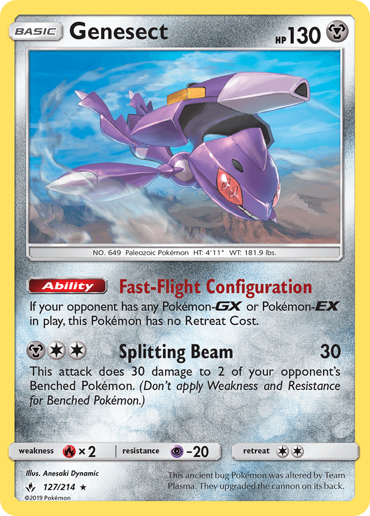 Genesect Unbroken Bonds card