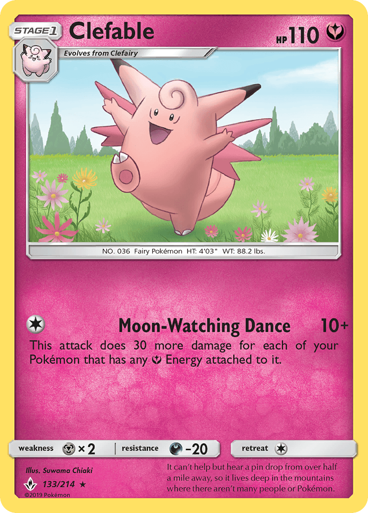 Clefable Unbroken Bonds card