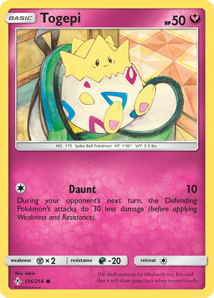 Togepi Unbroken Bonds card